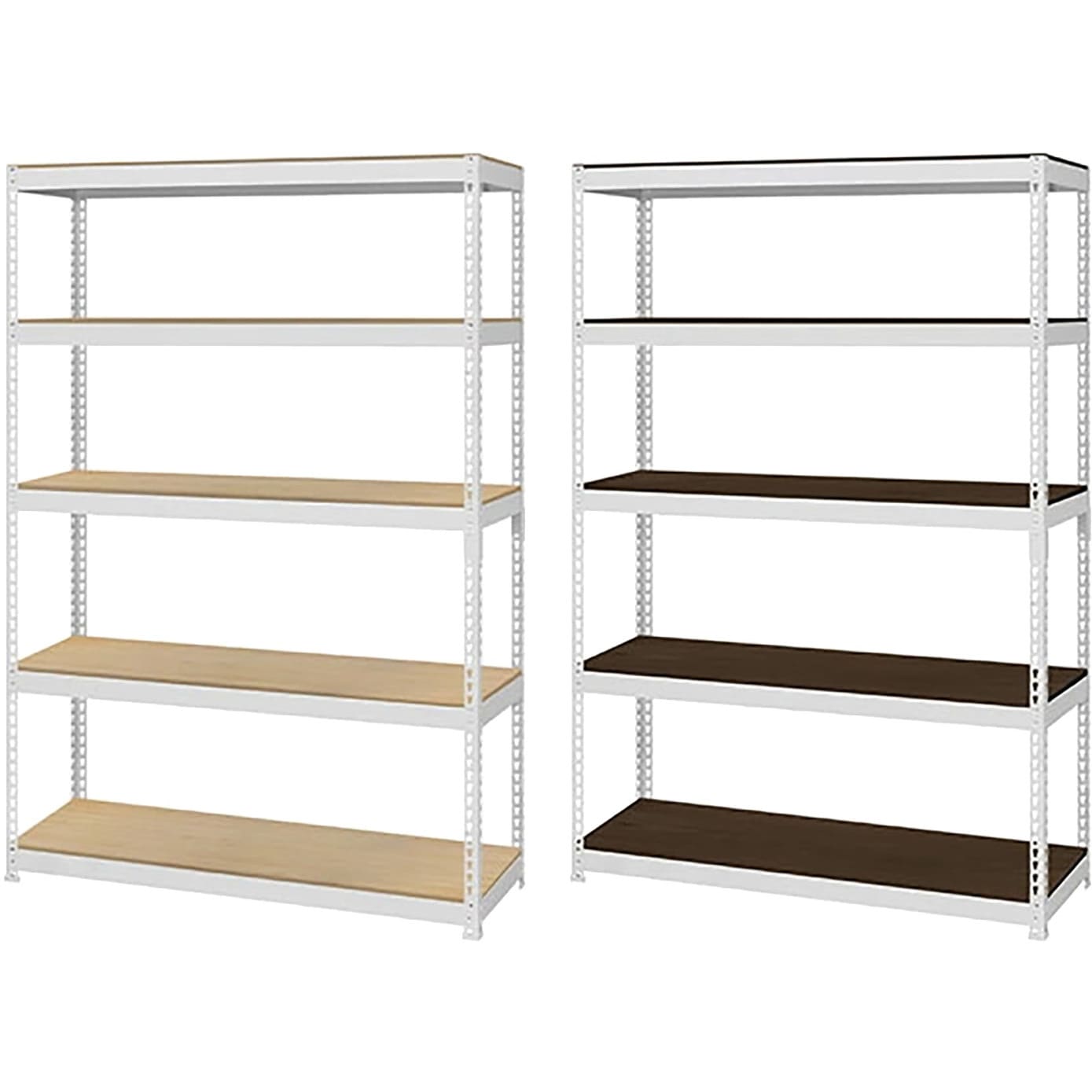 MK-825NWH メタル&ウッドラック ドリームウェア 棚段数5 キャスター