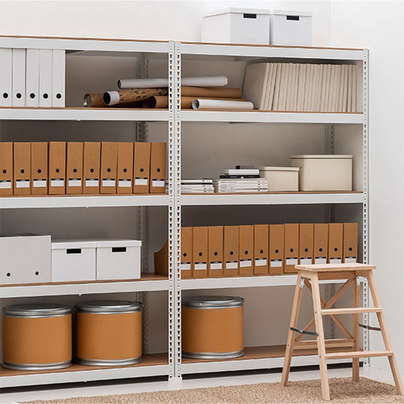 MK-825NWH メタル&ウッドラック ドリームウェア 棚段数5 キャスター