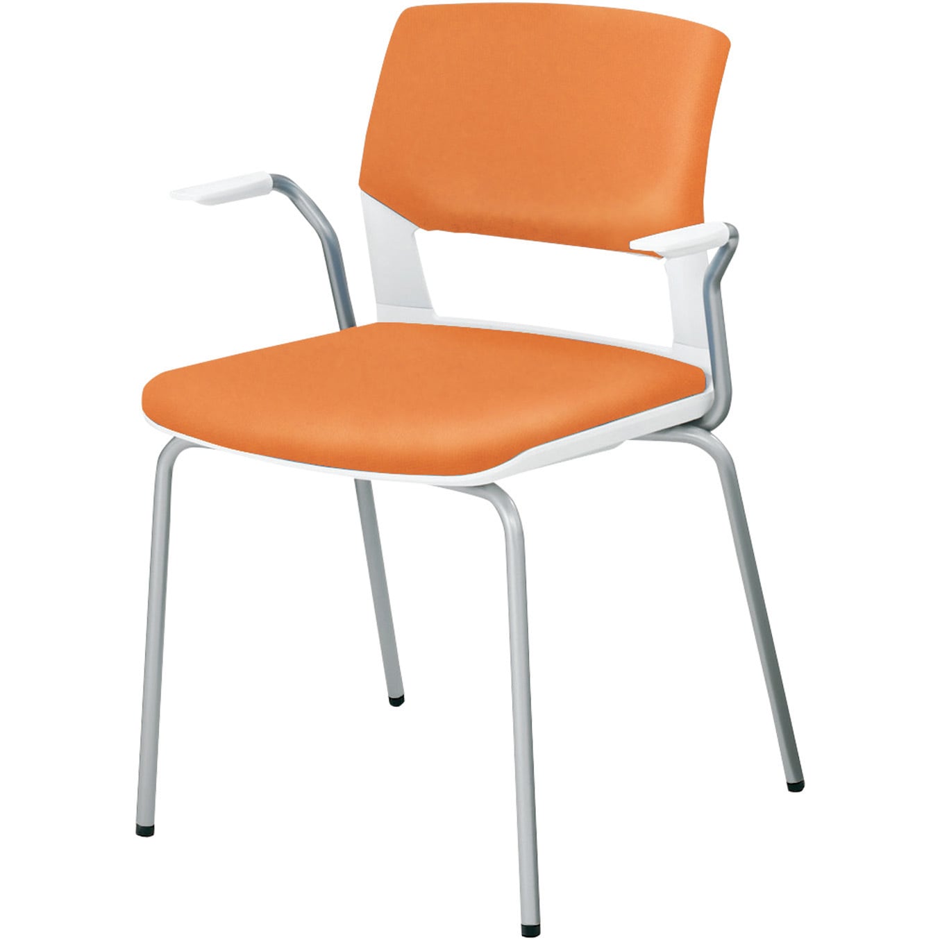 CK-161RVZ0D 会議用イス 160シリーズ 固定脚タイプ(配送・組立サービス付き) コクヨ ソフトタンジェリン 質量6.5kg   CK-161RVZ0D