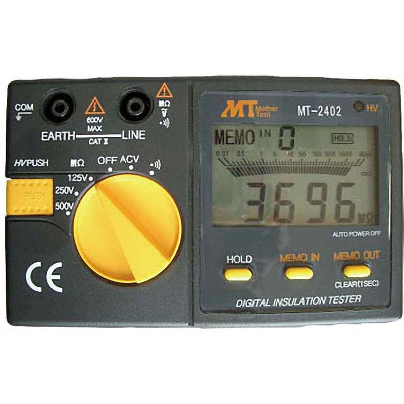 MT-2401 デジタル絶縁抵抗計 1個 マザーツール 【通販モノタロウ】