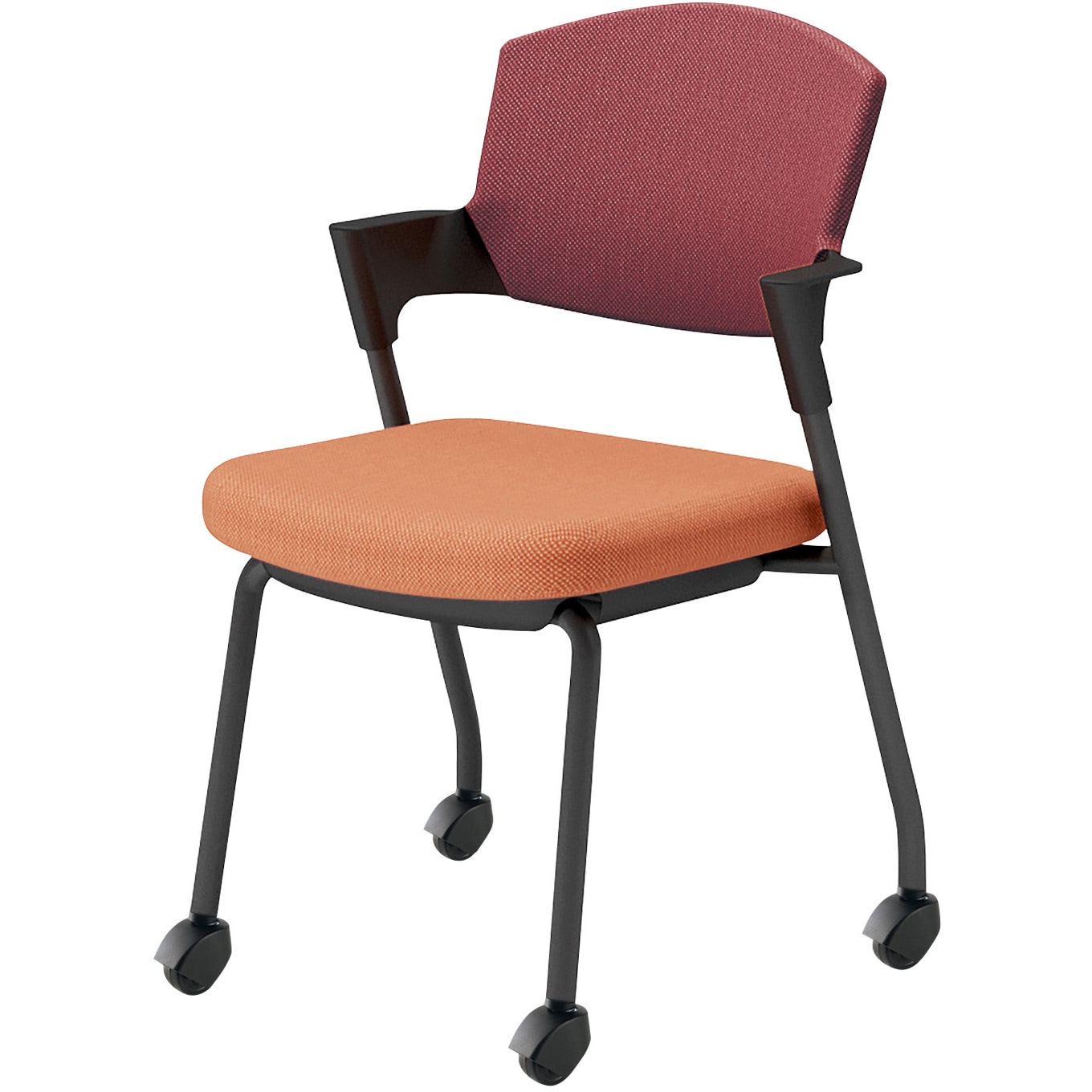 K17-B22CG-0YAG2 会議用イス プロッティ キャスター背座クッションタイプ(配送・組立サービス付き) コクヨ ブラック スタッキング可(4脚) 肘掛あり K17-B22CG-0YAG2 39,980円