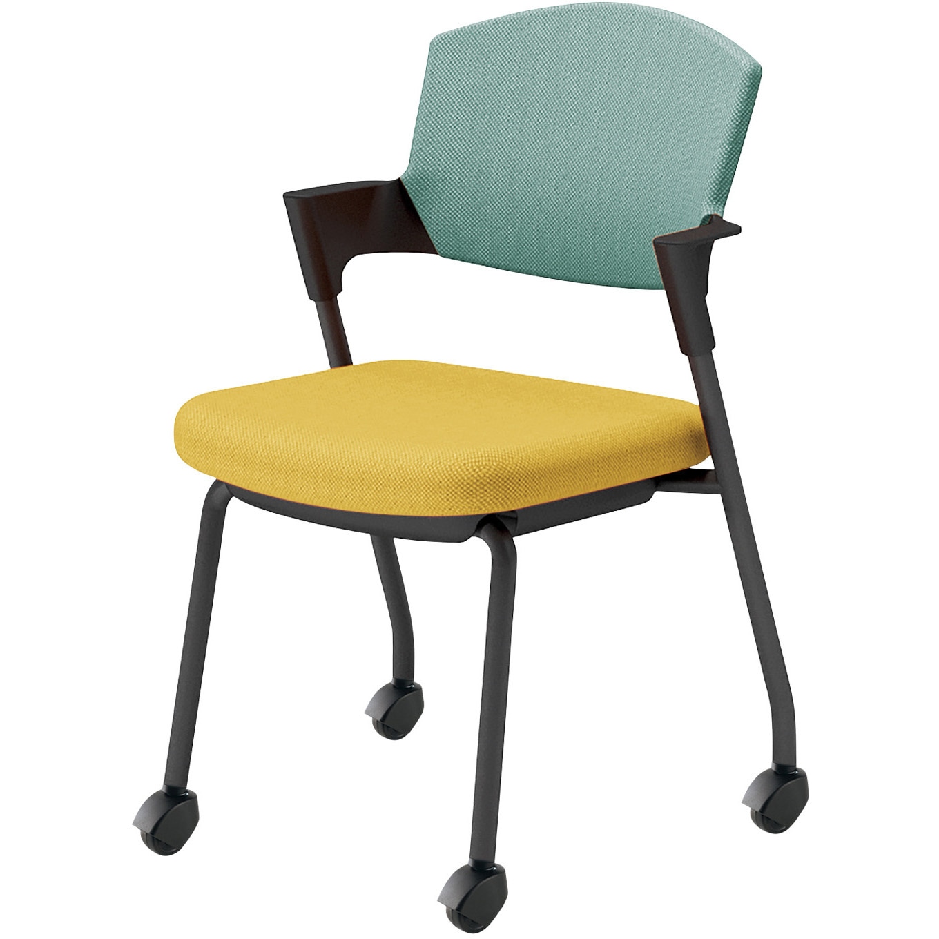 K17-B22CG-1S392 会議用イス プロッティ キャスター背座クッションタイプ(配送・組立サービス付き) コクヨ ブラック スタッキング可(4脚) 肘掛あり K17-B22CG-1S392 39,980円