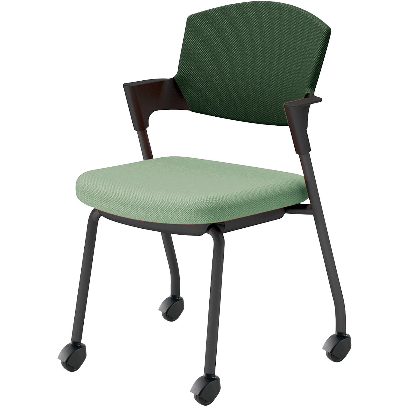 K17-B22CG-2JQ62 会議用イス プロッティ キャスター背座クッションタイプ(配送・組立サービス付き) コクヨ ブラック スタッキング可(4脚) 肘掛あり K17-B22CG-2JQ62 39,980円