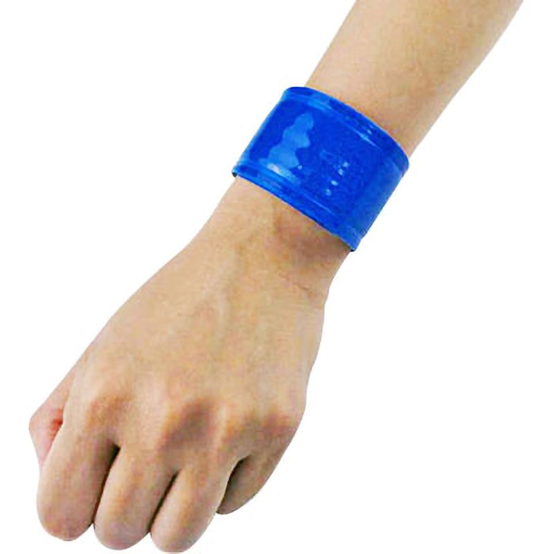 3205504 反射リストバンド ミズケイ ブルー色 1セット(2個) - 【通販