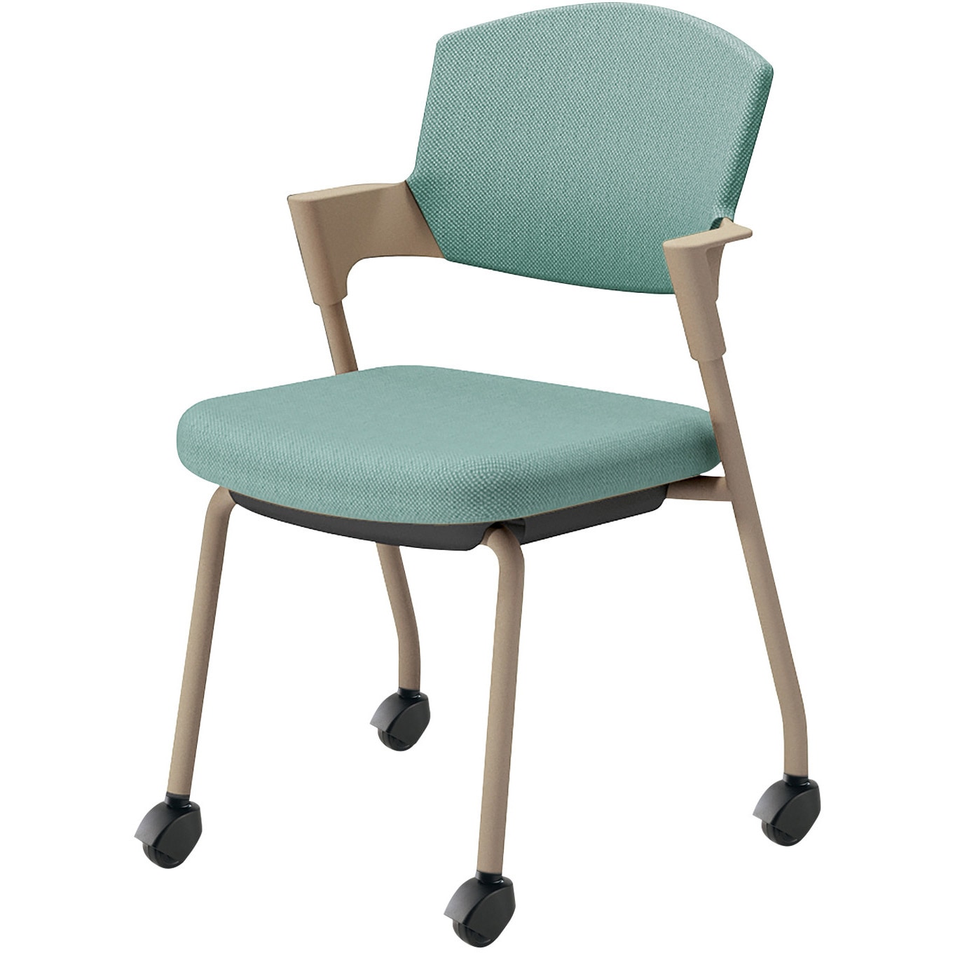 コクヨ　スタッキングチェア K17-Z22CG-39392 会議用イス プロッティ キャスター背座クッション