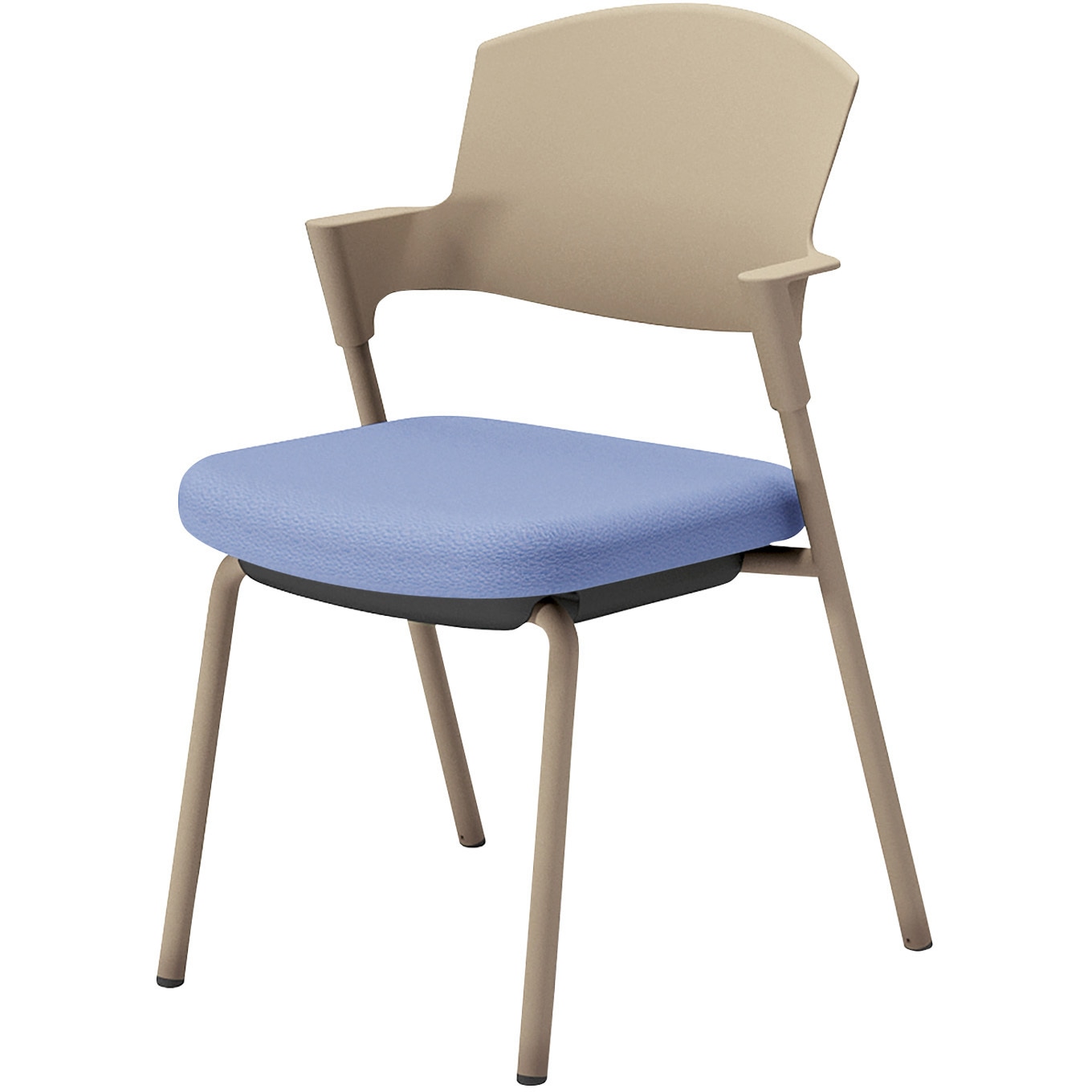 K17-Z01SZ-62X2 会議用イス プロッティ 固定脚 背樹脂タイプ(配送