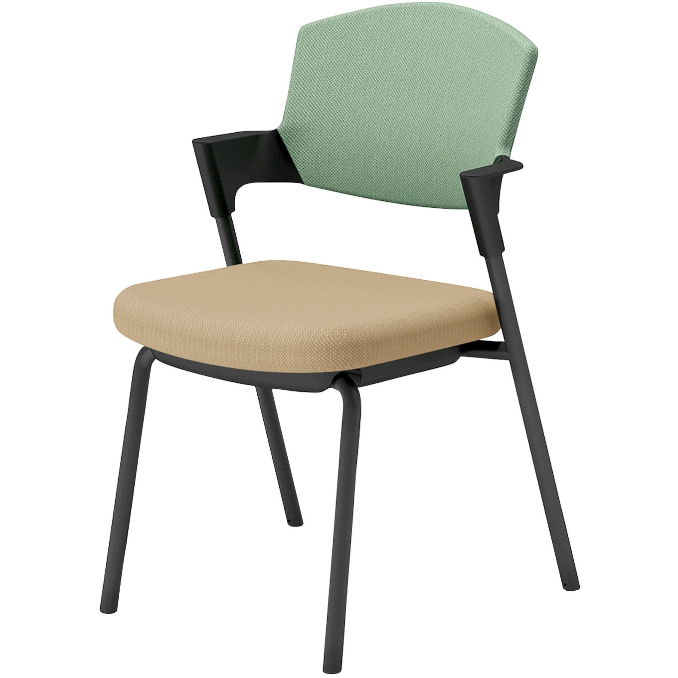 K17-B02CZ-1K2J2 会議用イス プロッティ 固定脚 背座クッションタイプ(配送・組立サービス付き) コクヨ ブラック スタッキング可(4脚) 肘掛あり K17-B02CZ-1K2J2 27,735円