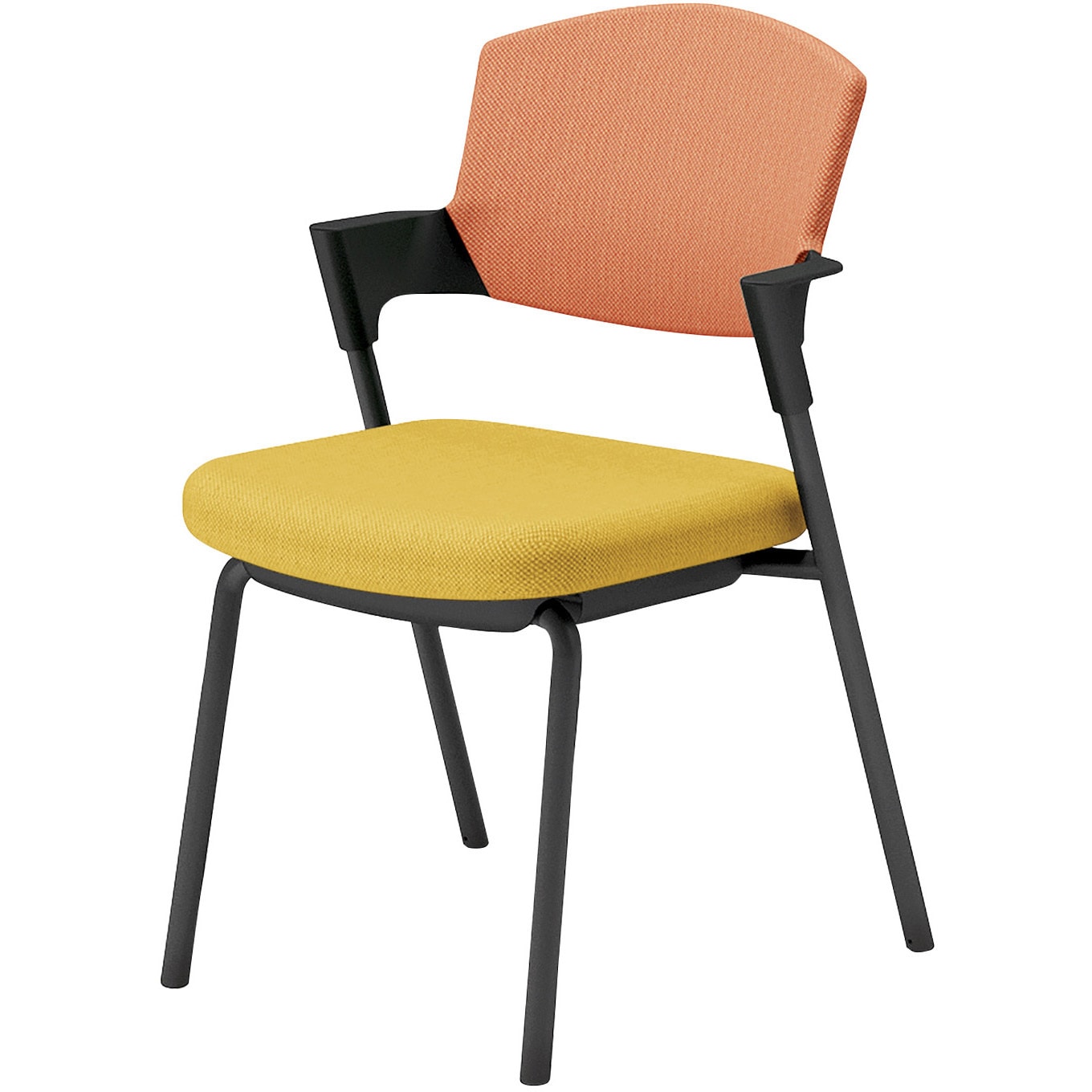 K17-B02CZ-1S0Y2 会議用イス プロッティ 固定脚 背座クッションタイプ(配送・組立サービス付き) コクヨ ブラック スタッキング可(4脚) 肘掛あり K17-B02CZ-1S0Y2 36,980円