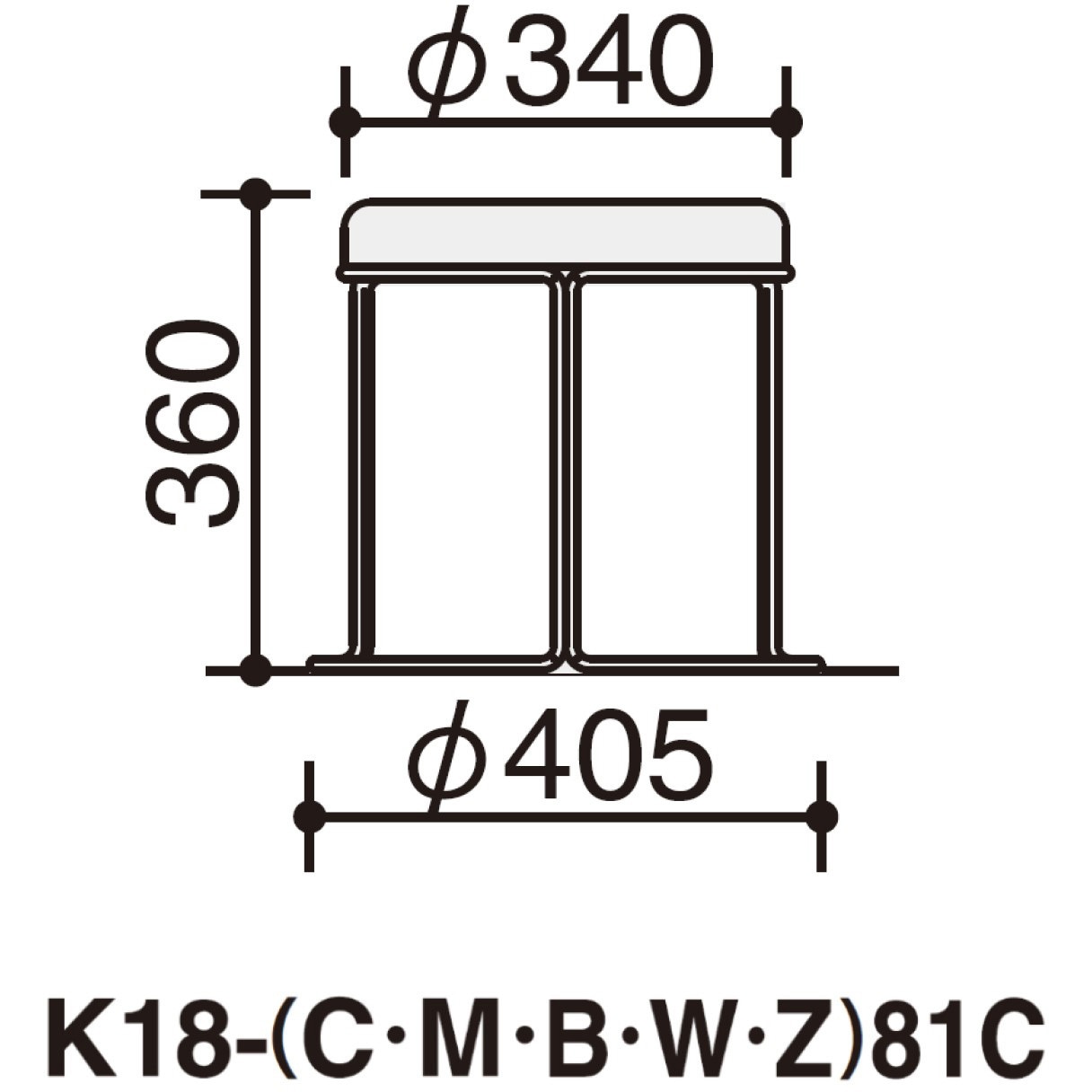 スツール　ＣＫ−７５０　ロータイプ　ブラ K18-B81C-G20Y1 全国配送可 コクヨ kokuyo スツール CK-750シリーズ ミドルタイプ(配送・組立サービス付き