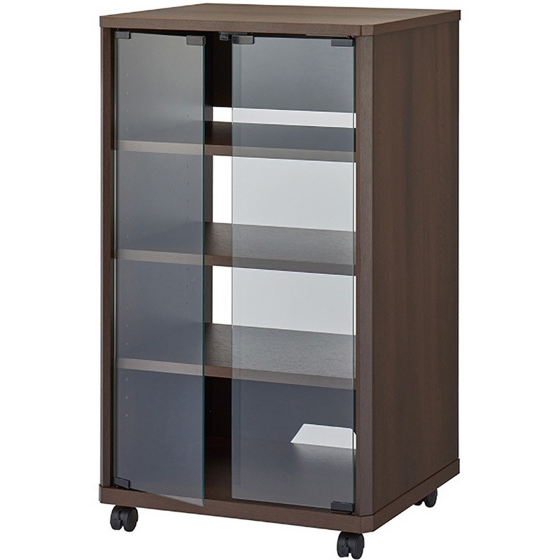 ES-525 オーディオラック HAMILeX(ハミレックス) ダークブラウン木目色 幅520mm  ES-525