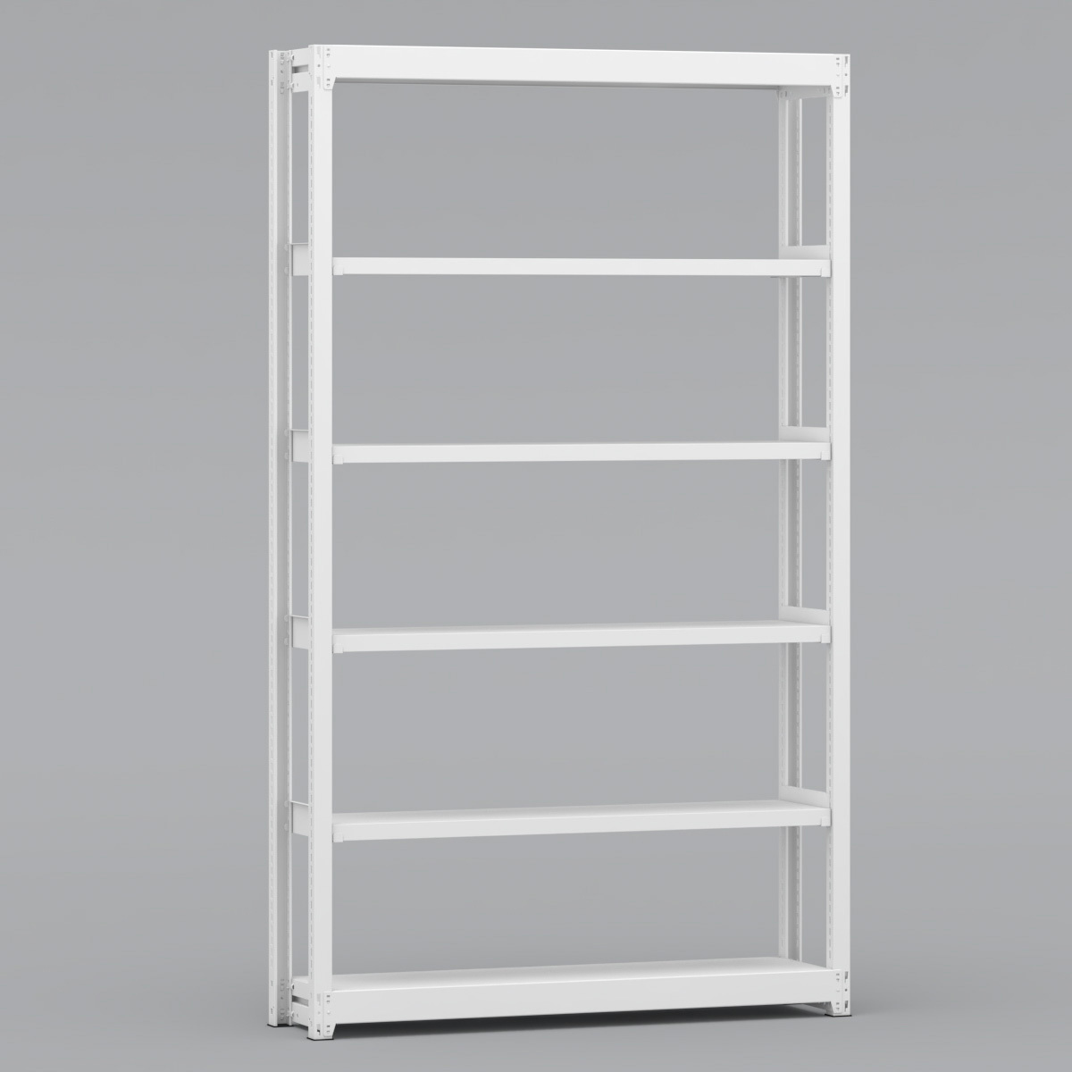BLL471-306SOR 中軽量棚 150kg 単体1連 金剛(KONGO) ホワイト色 スチール 荷重1000kg 高さ2100mm奥行300mm  BLL471-306SOR
