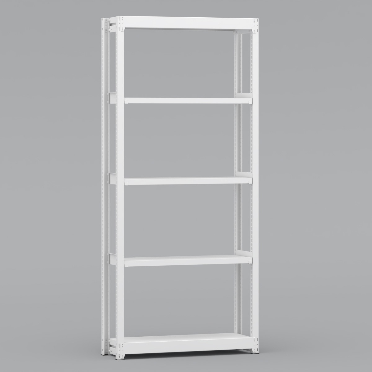 BLL371-305SOR 中軽量棚 150kg 単体1連 金剛(KONGO) ホワイト色 スチール 荷重1000kg 高さ2100mm奥行300mm  BLL371-305SOR