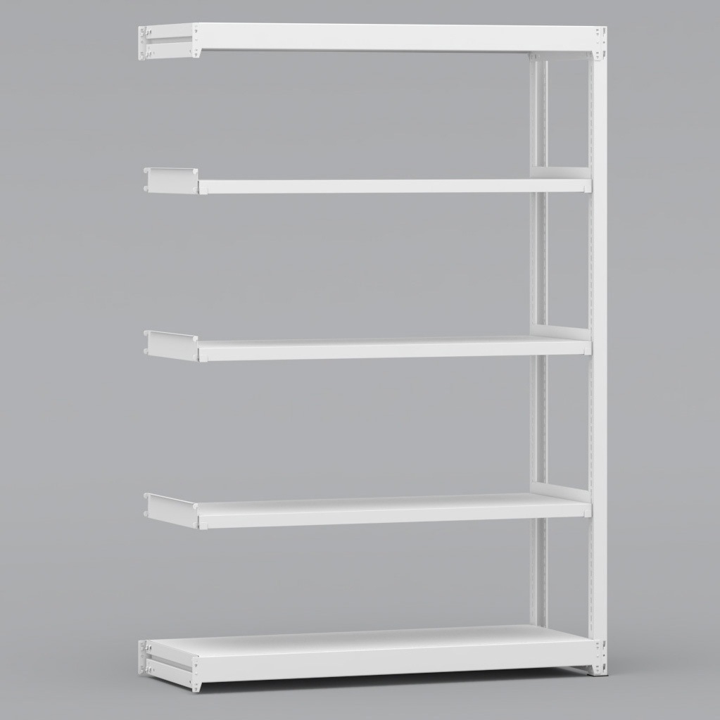 BLL461-455SAR 中軽量棚 150kg 連結1連 金剛(KONGO) スチール ホワイト色 高さ1800mm  BLL461-455SAR 28,587円