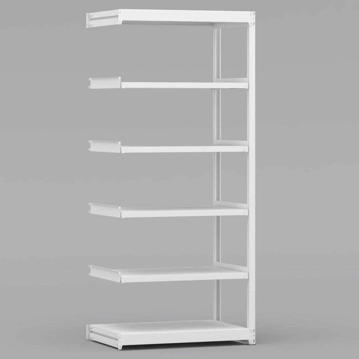 BLL371-606SAR 中軽量棚 150kg 連結1連 金剛(KONGO) スチール ホワイト色 高さ2100mm  BLL371-606SAR