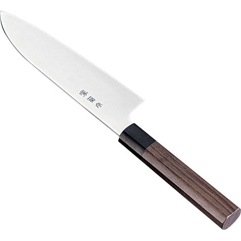 堺菊守 和式 三徳(両刃)紫檀柄 河村刃物 寸法17cm