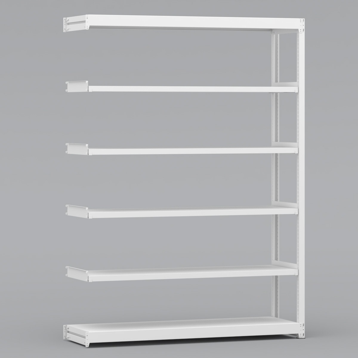 BLM571-456SAR 中軽量棚 200kg 連結1連 金剛(KONGO) スチール ホワイト色 高さ2100mm  BLM571-456SAR