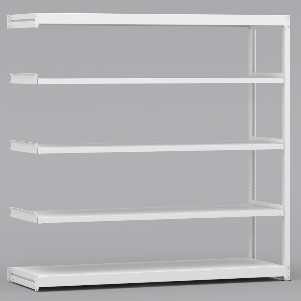 BLM661-605SAR 中軽量棚 200kg 連結1連 金剛(KONGO) スチール ホワイト色 高さ1800mm  BLM661-605SAR