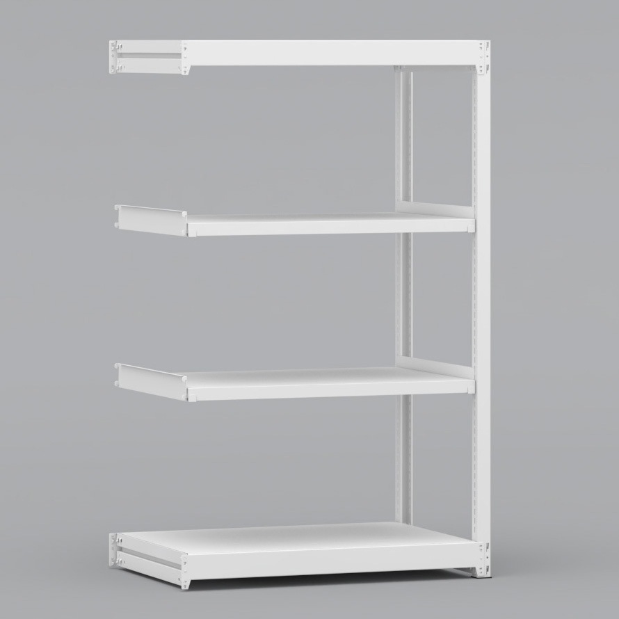 BLM351-604SAR 中軽量棚 200kg 連結1連 金剛(KONGO) スチール ホワイト色 高さ1500mm  BLM351-604SAR