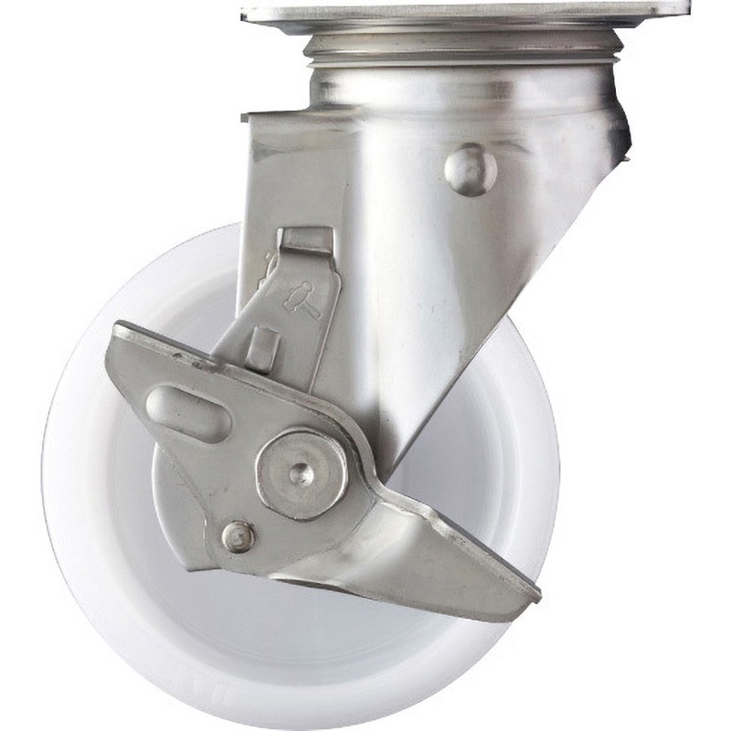 313S-NRB125 プレート式キャスター 313Sシリーズ 旋回式 ナイロンB車輪 ハンマーキャスター 車輪径125mm車輪幅35mm