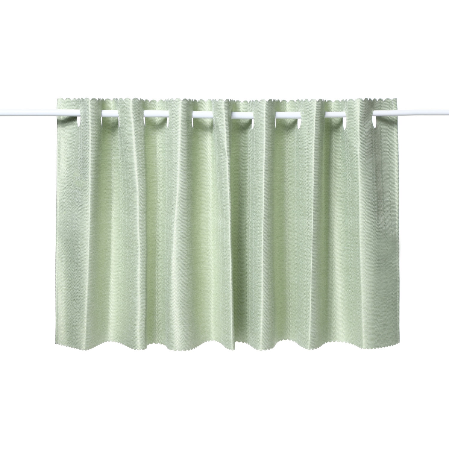 CS2075 オパールグリーン 90×80cm 完全遮光カフェカーテン フォレストリンク 幅90cm高さ80cm 5,150円