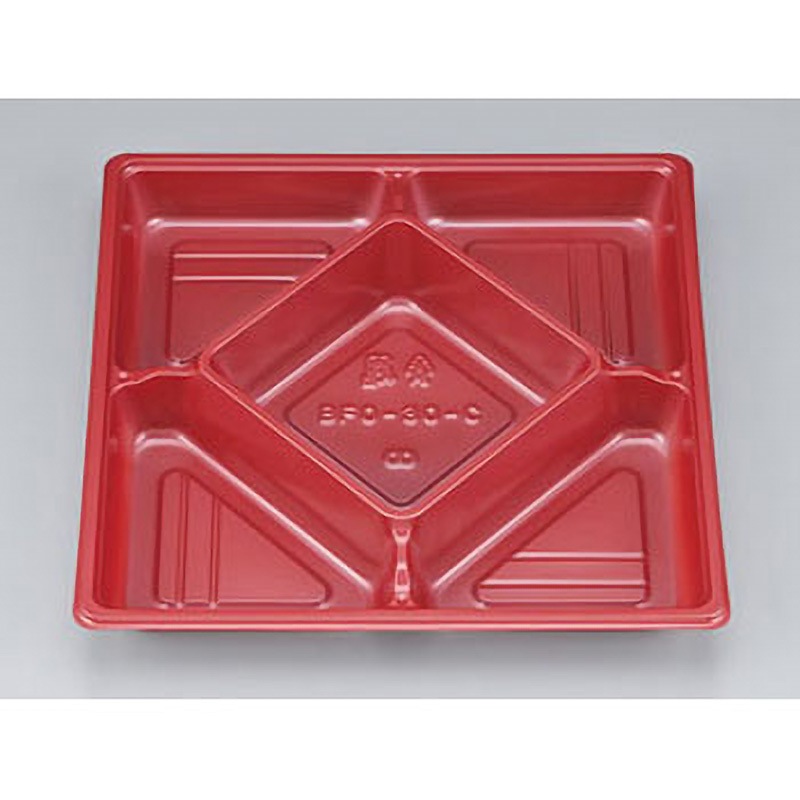 BFO-30-C 弁当容器 BFO  中仕切 シーピー化成 赤色 赤BS