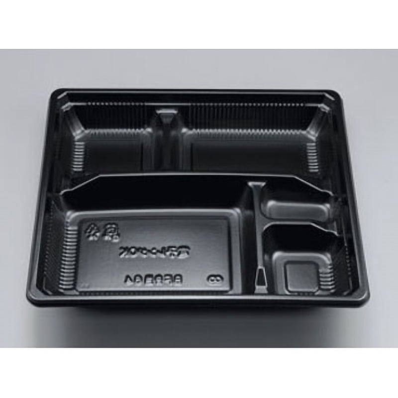 64 BF弁当  本体 シーピー化成 黒色  1ケース(50枚×12袋)