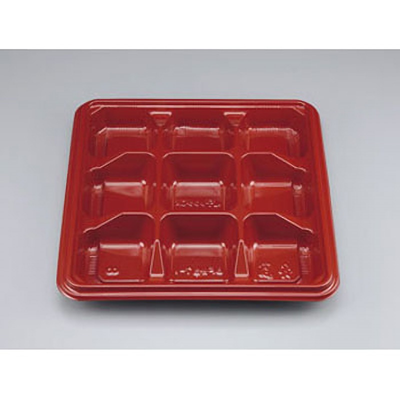 7-1 BF弁当  本体 シーピー化成 赤色 色(柄)赤  1ケース(50枚×16袋)