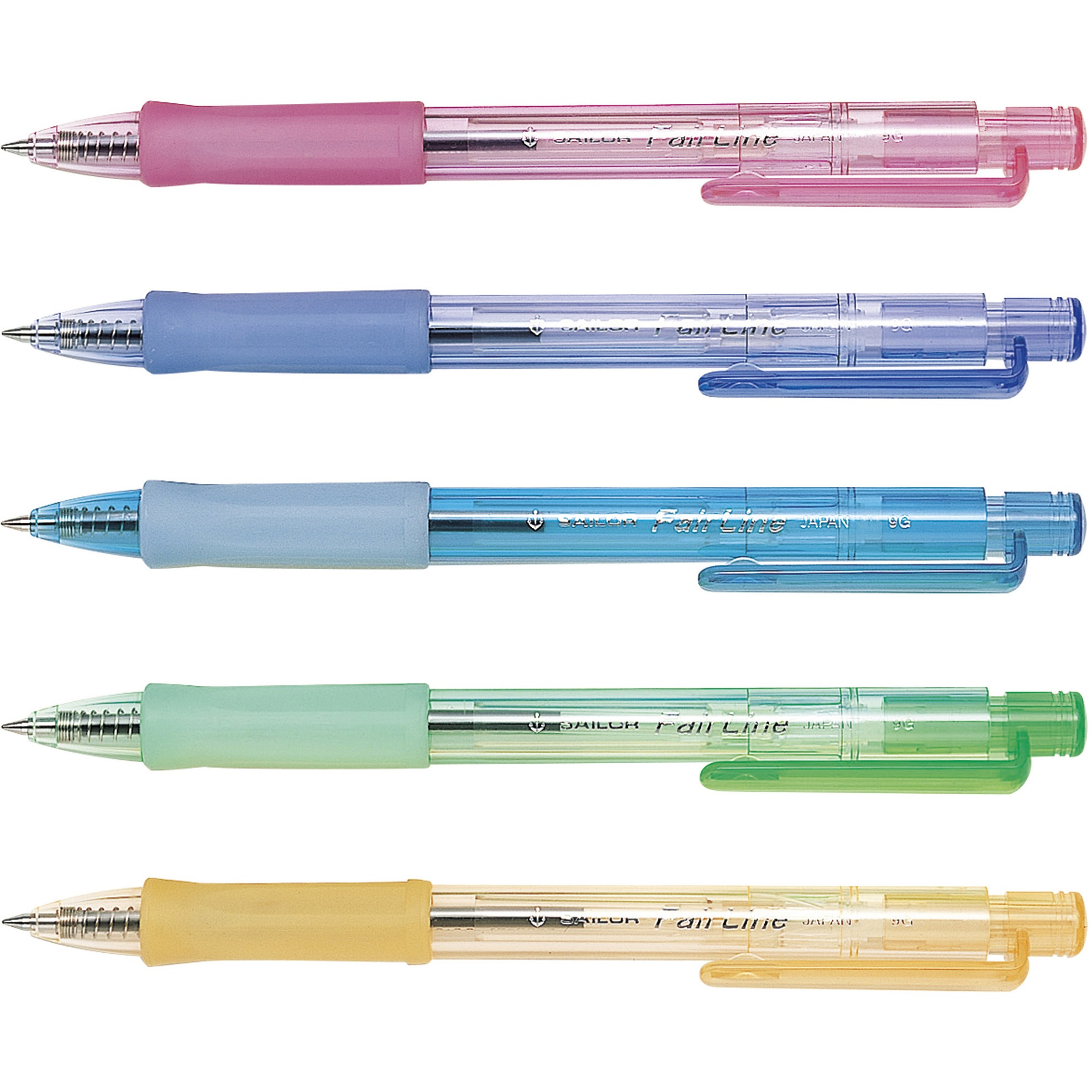 175681200 フェアライン カラークリアボールペン 1パック(5本