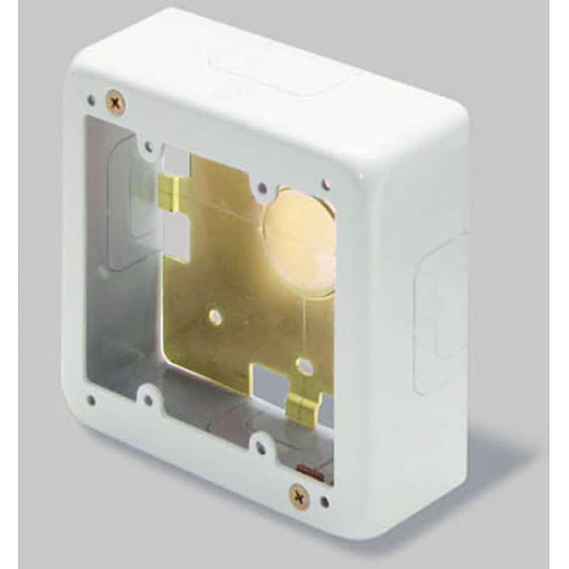 BC3123 メタルモール 2個用スイッチボックス 1個 マサル工業