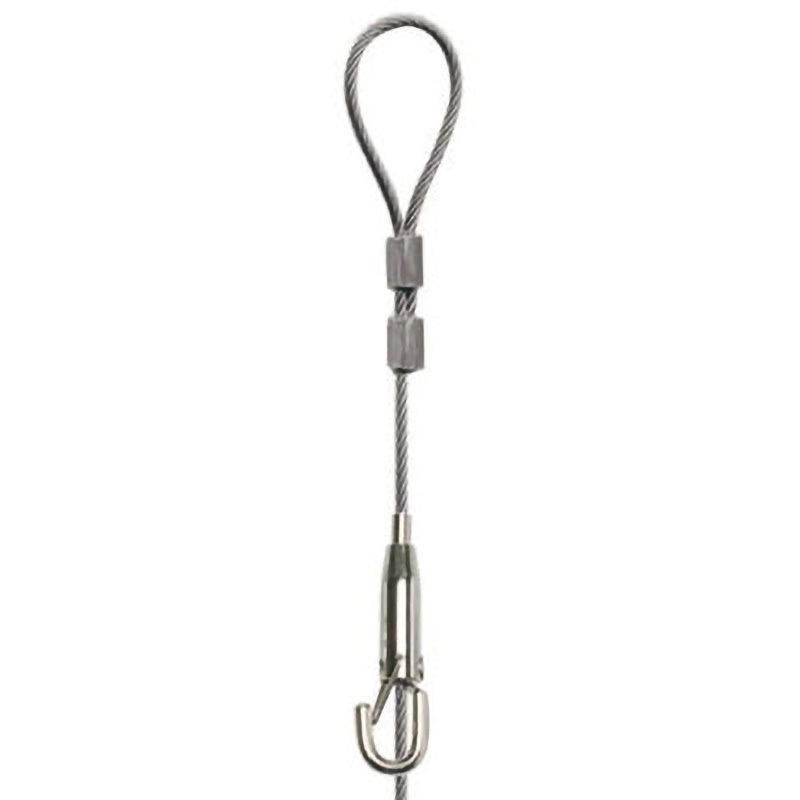S-1125 セフティワイヤー自在 福井金属工芸 安全荷重50kg 径2mm長さ5m  S-1125