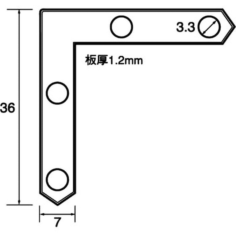 6231 黄銅 角金具 1箱(200個) 福井金属工芸 【通販モノタロウ】