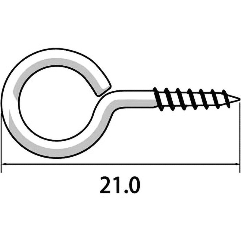 6900-B 丸ヒートン 1箱(3000個) 福井金属工芸 【通販サイトMonotaRO】