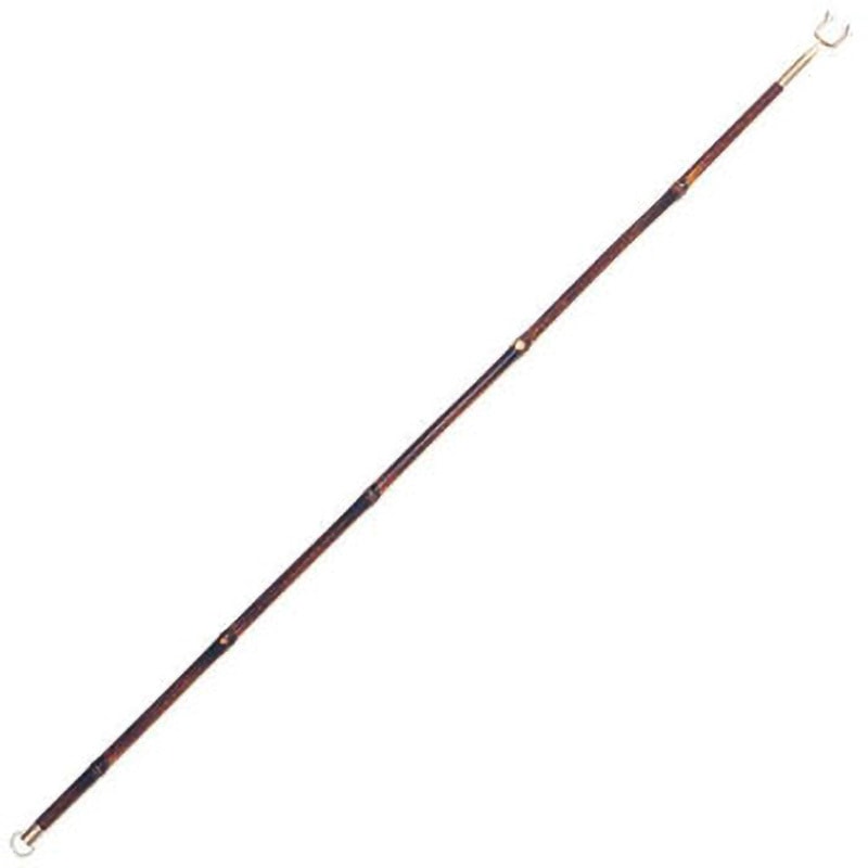 7002 矢筈 福井金属工芸 白ニッケルメッキ色 黒竹 極上規格 1本