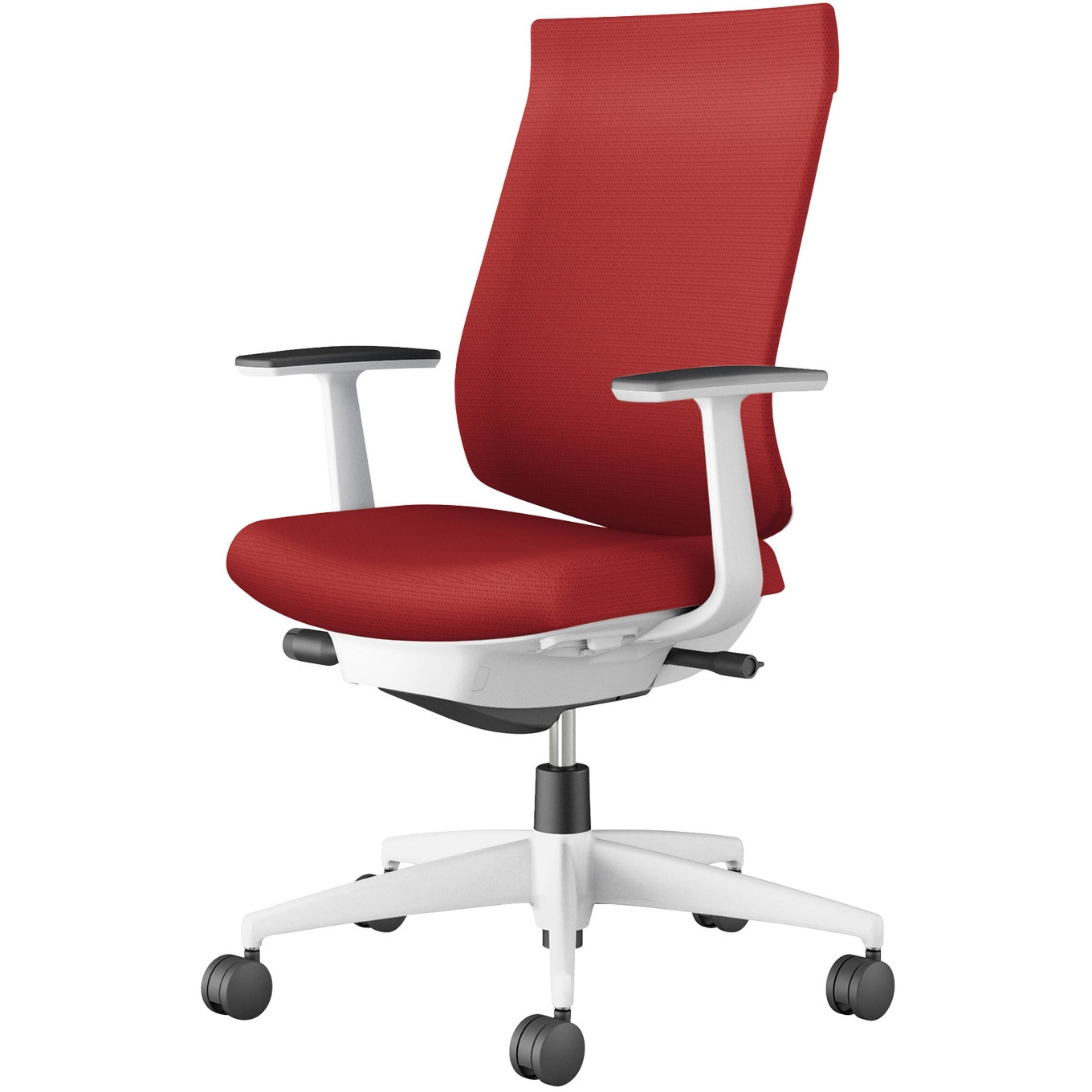 コクヨ ウィザード4 ハイバック T型肘 ランバー付 ポリウレタンキャスター C06-B212CU-E1G4B61 1脚(メーカー直送) Wizard4 ウィザード4／ローバックタイプ／T型肘／ブラック樹脂脚／エコ