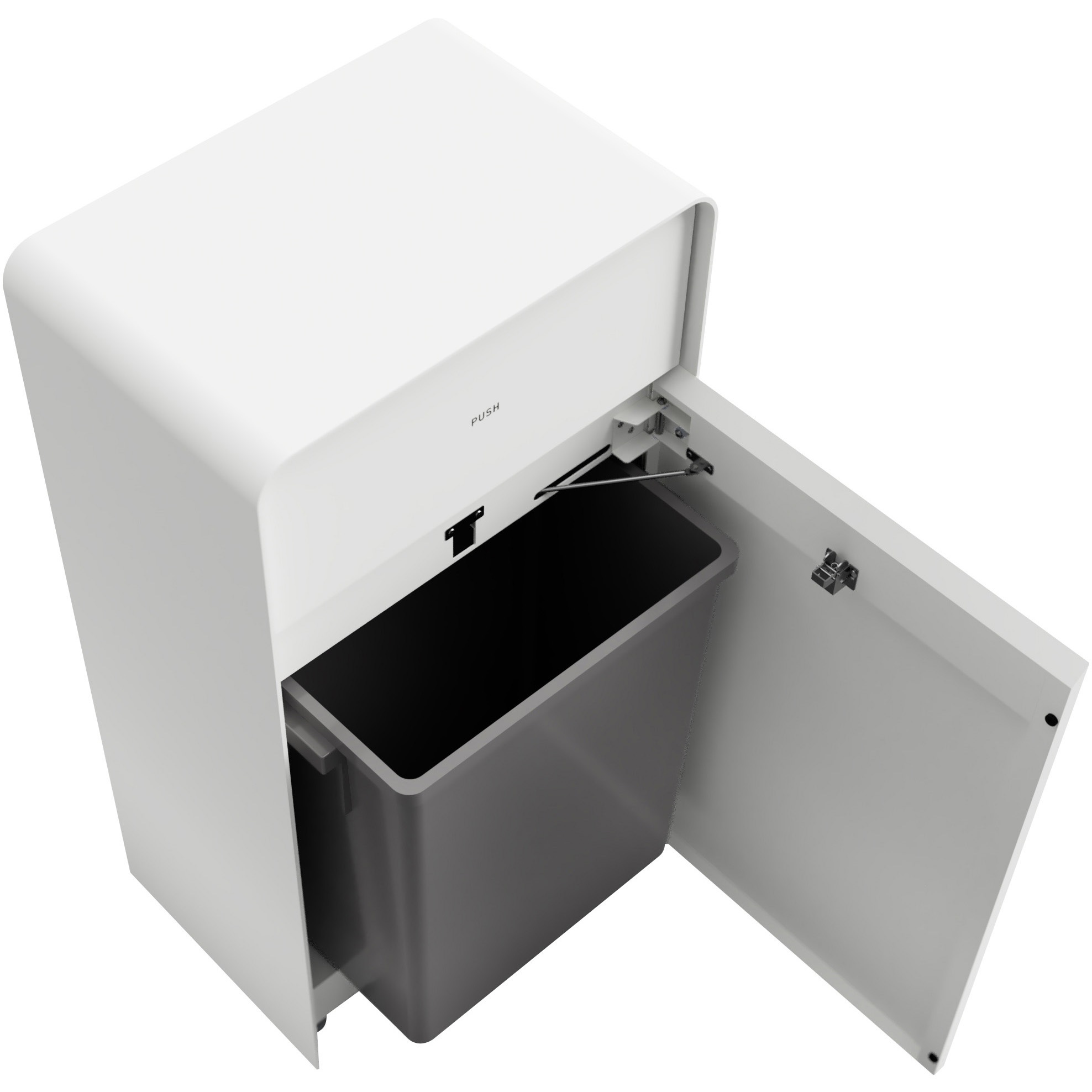 ミヅシマ工業 エムシリーズ 中型屑入 ＃A可燃ゴミ 362-1121 ブラック MSERIES中型屑入 屋内用 内容量60L ブラック(艶消し)色 362-1121