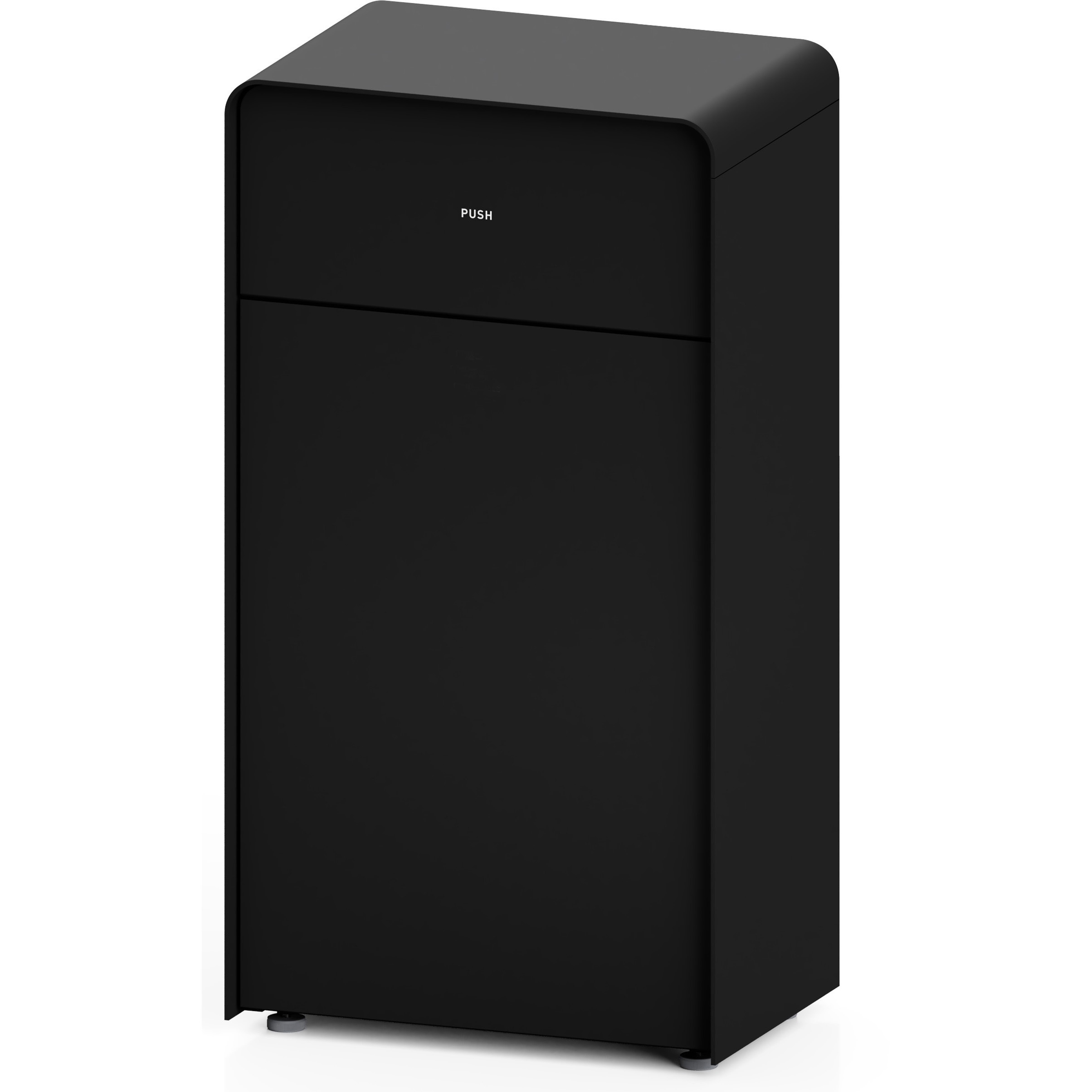 362-1120 MSERIES中型屑入 ミヅシマ工業 屋内用 内容量60L ブラック(艶消し)色   362-1120