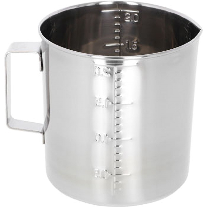 2000cc ステンレスメジャーカップ 口付 TAKAGI(高儀) 容量2000mL