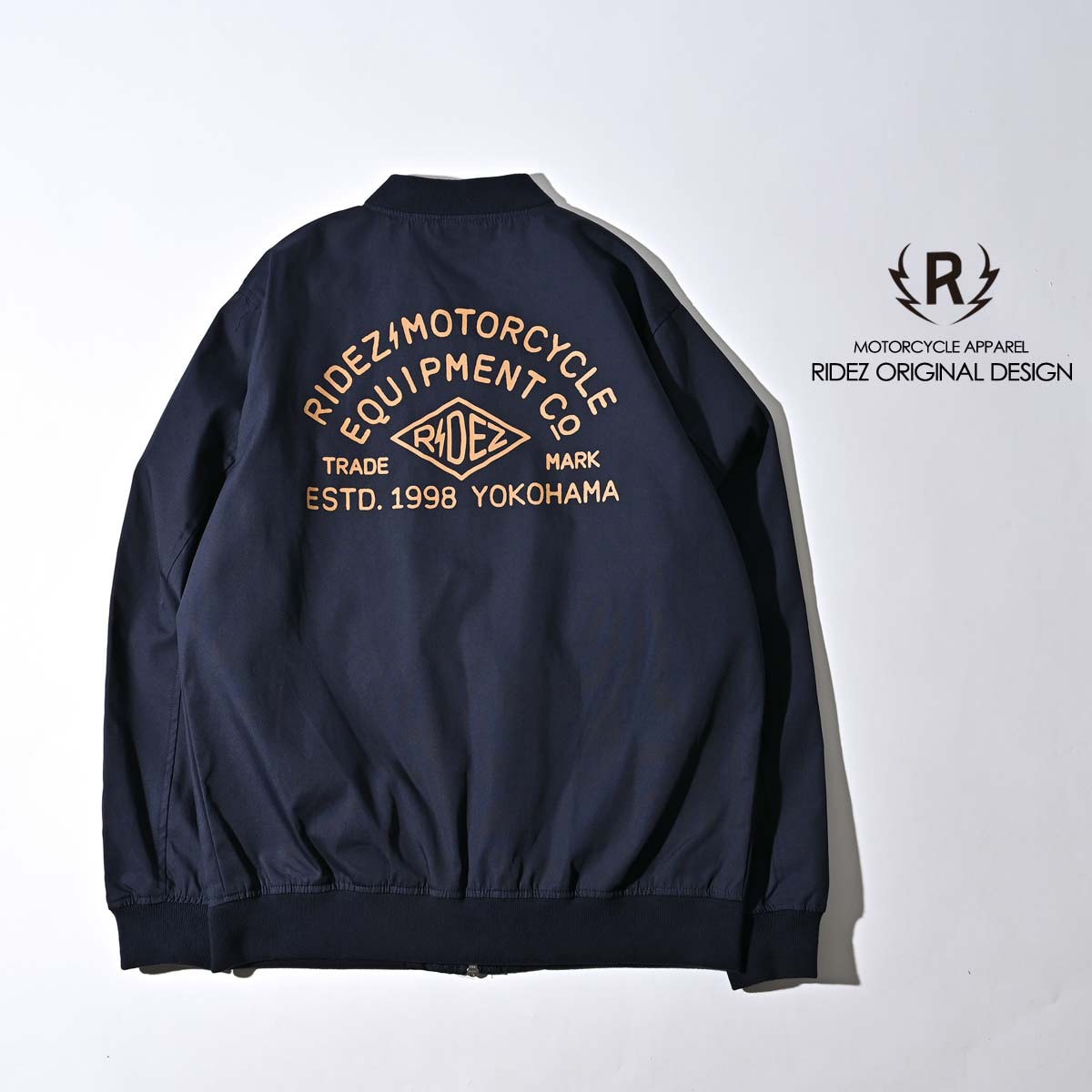 RCJ10-NY-XL バイク スタジアムジャケット ブルゾン ネイビー