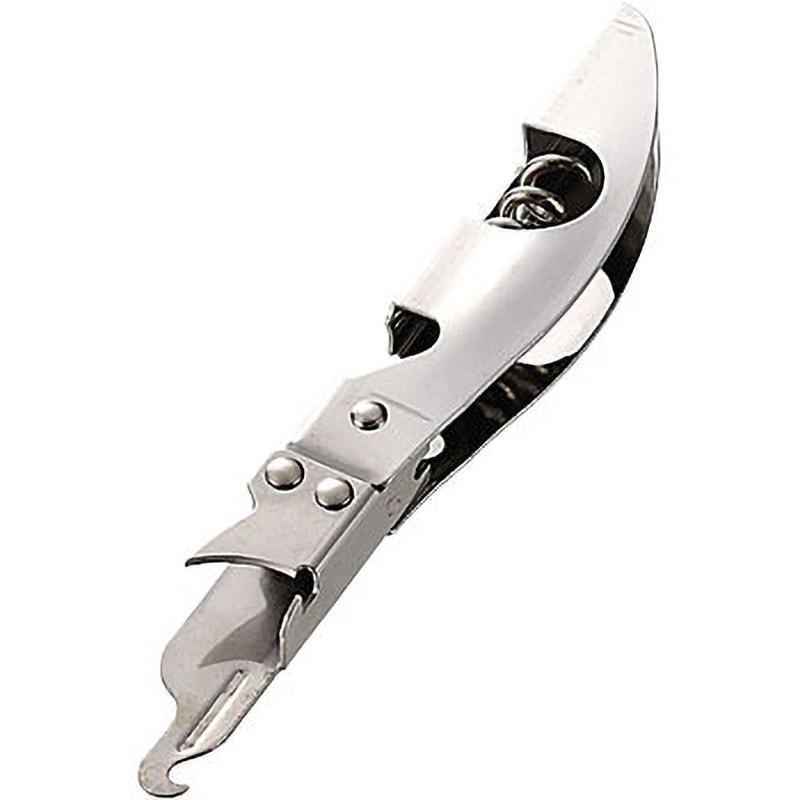 C-8663 Easy Wash 食洗機対応オールステンコルク抜付三徳缶切 1個