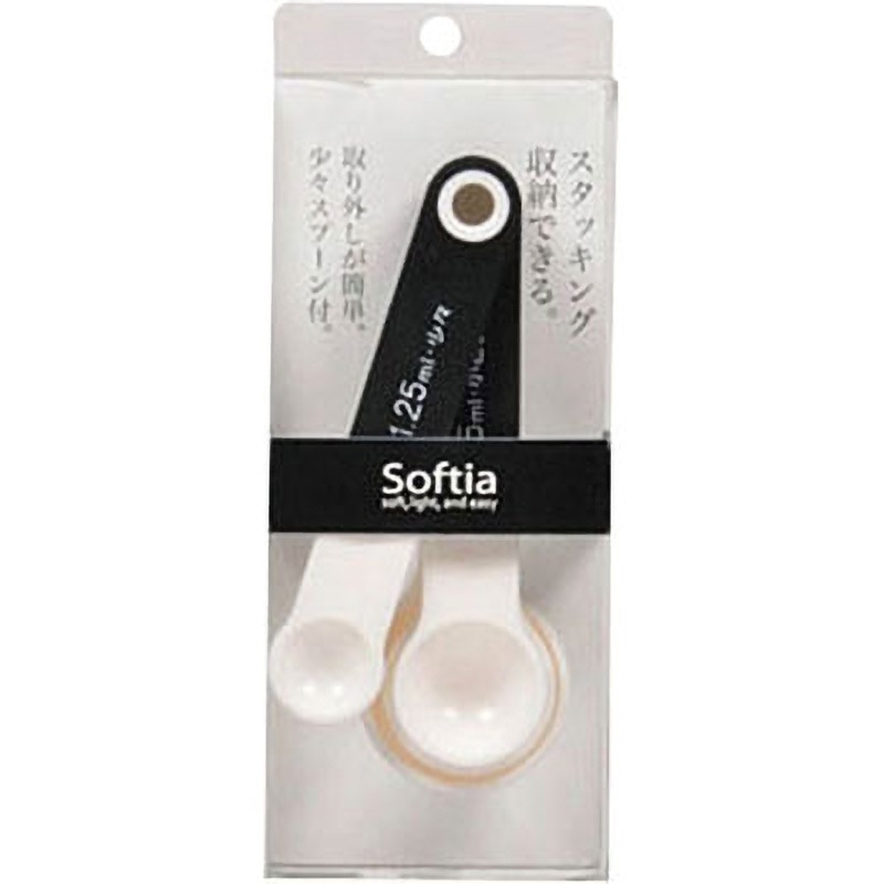 C-3697 Softia 少々スプーン付計量スプーン4P set パール金属 C-3697 Softia 少々スプーン付計量スプーン4P set パール金属