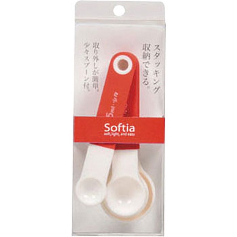 C-3698 Softia 少々スプーン付計量スプーン4P set パール金属 セット品