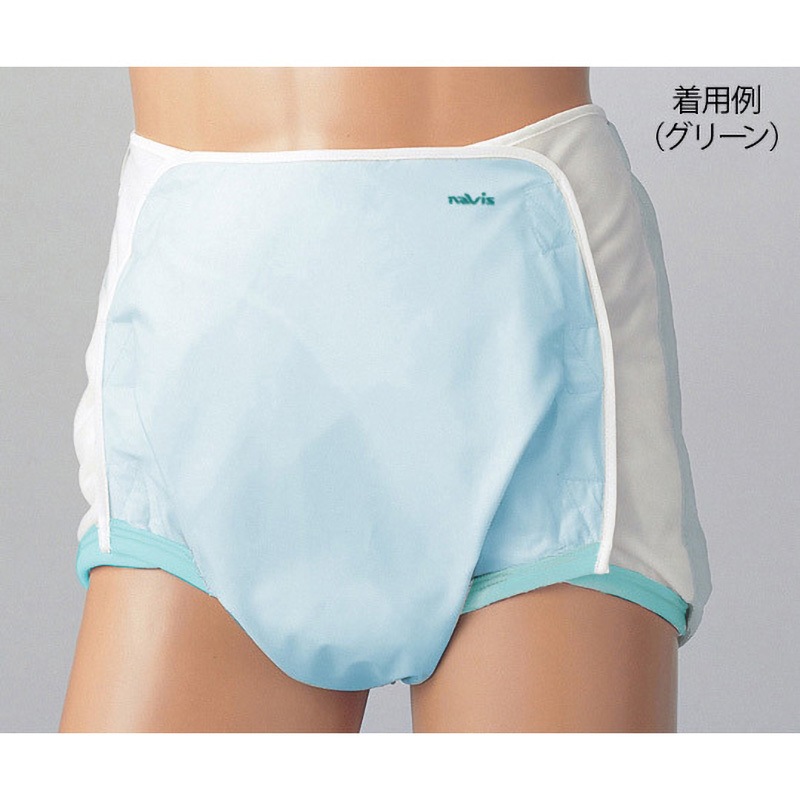 おむつカバー ナビス(アズワン) グリーン色 1枚 - 【通販