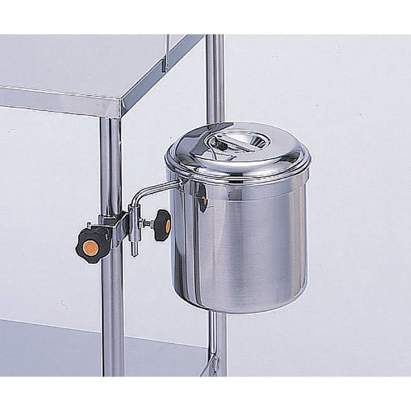 Φ160 汚物缶(受金具) Φ160mm ナビス(アズワン) ステンレス