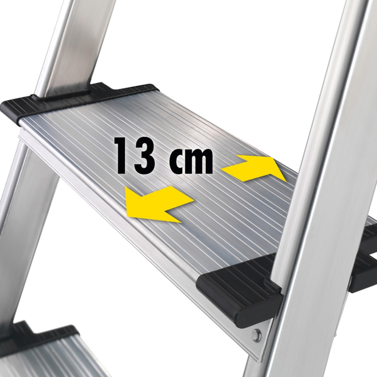 L80-6 アルミ製踏台L-80型(上枠付) 長谷川工業 6段 天板高さ1.28m L80