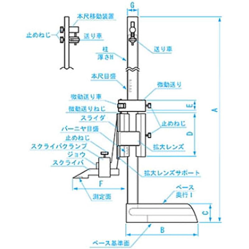 VHK-20KDS 快段目盛ハイトゲージ SK(新潟精機) 種別20cm VHK-20KDS  1個
