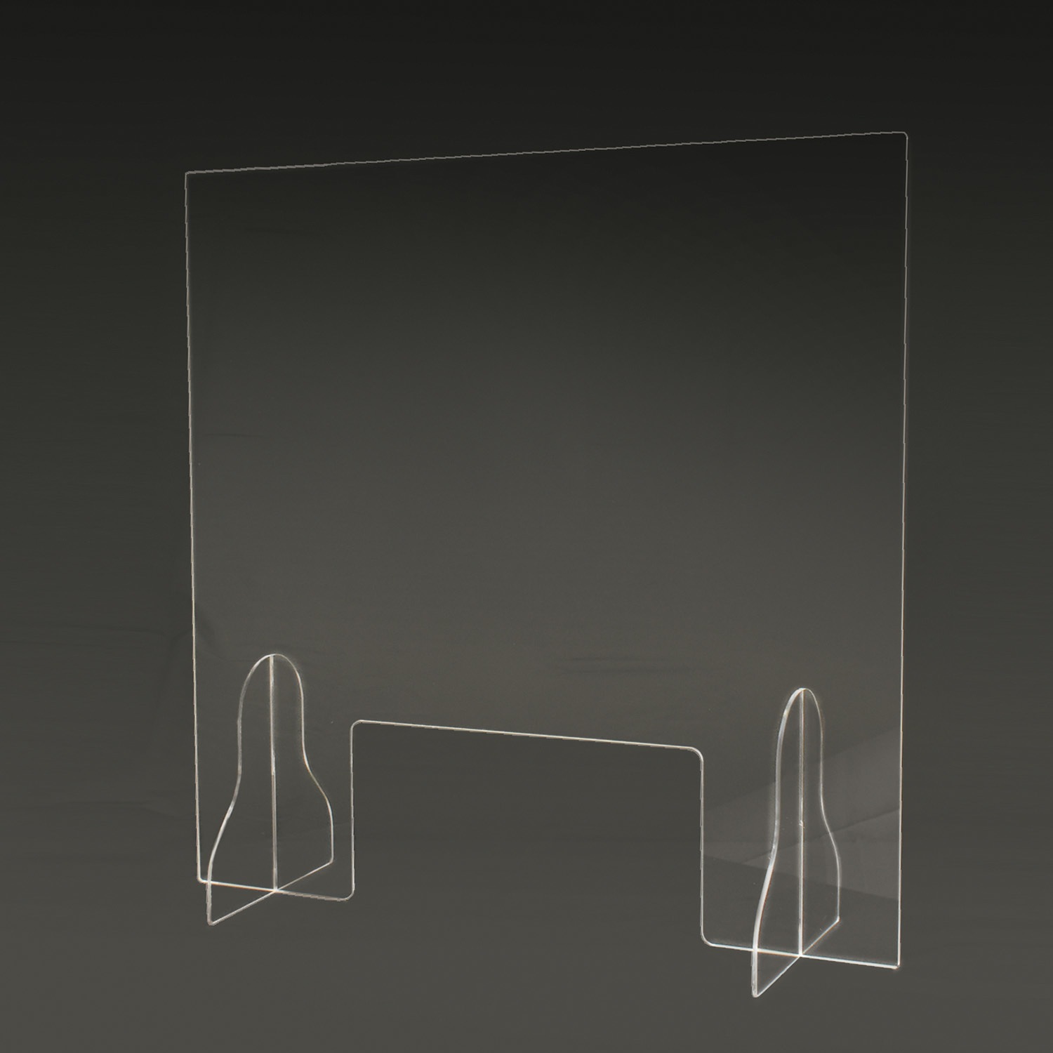 AP-M 卓上アクリルパーテーション 窓付 MagX(マグエックス) 透明色 高さ600mm間口600mm奥行200mm 1箱 AP-M