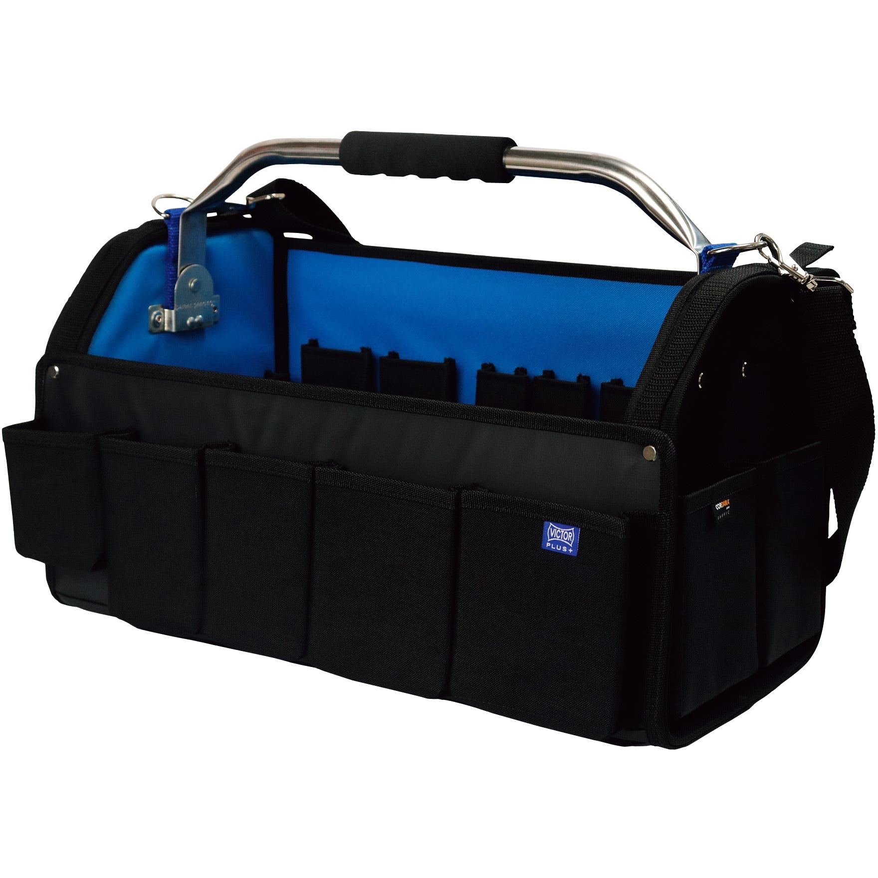 VPT11 ビクタープラス ツールバック1 Lサイズ VICTOR(花園工具) 青・黒色 ポケット数28 幅510mm奥行295mm  VPT11
