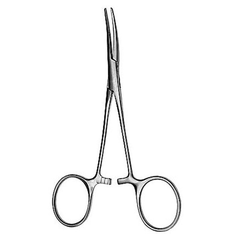 AA-08C 止血鉗子(ペアン) 曲 無鈎 240mm YDM ステンレス製