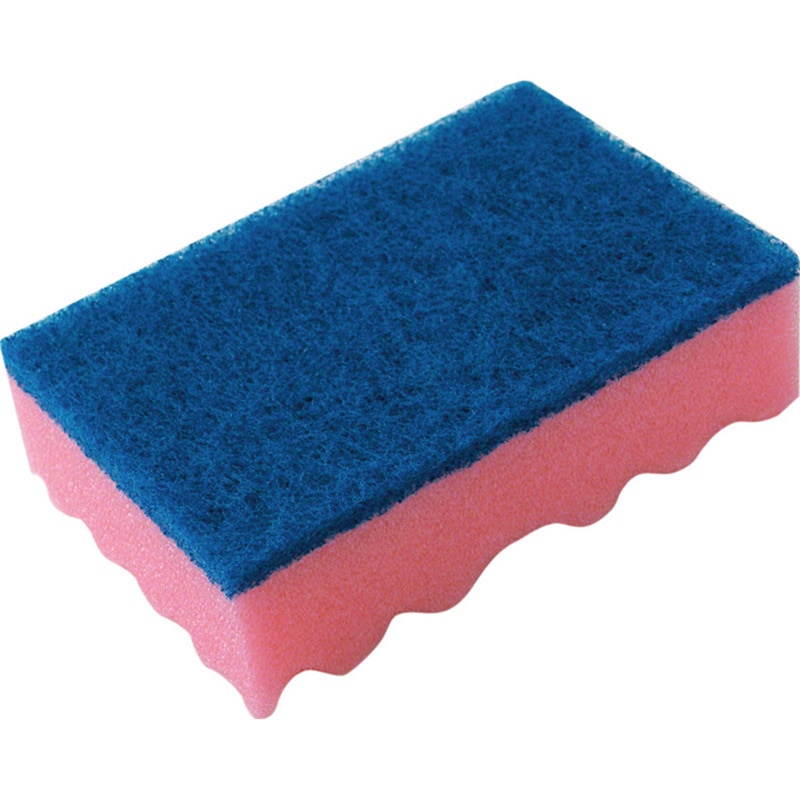 A530-5P テラモト スポンジたわしハード 5P キクロン 研磨材付き不織布