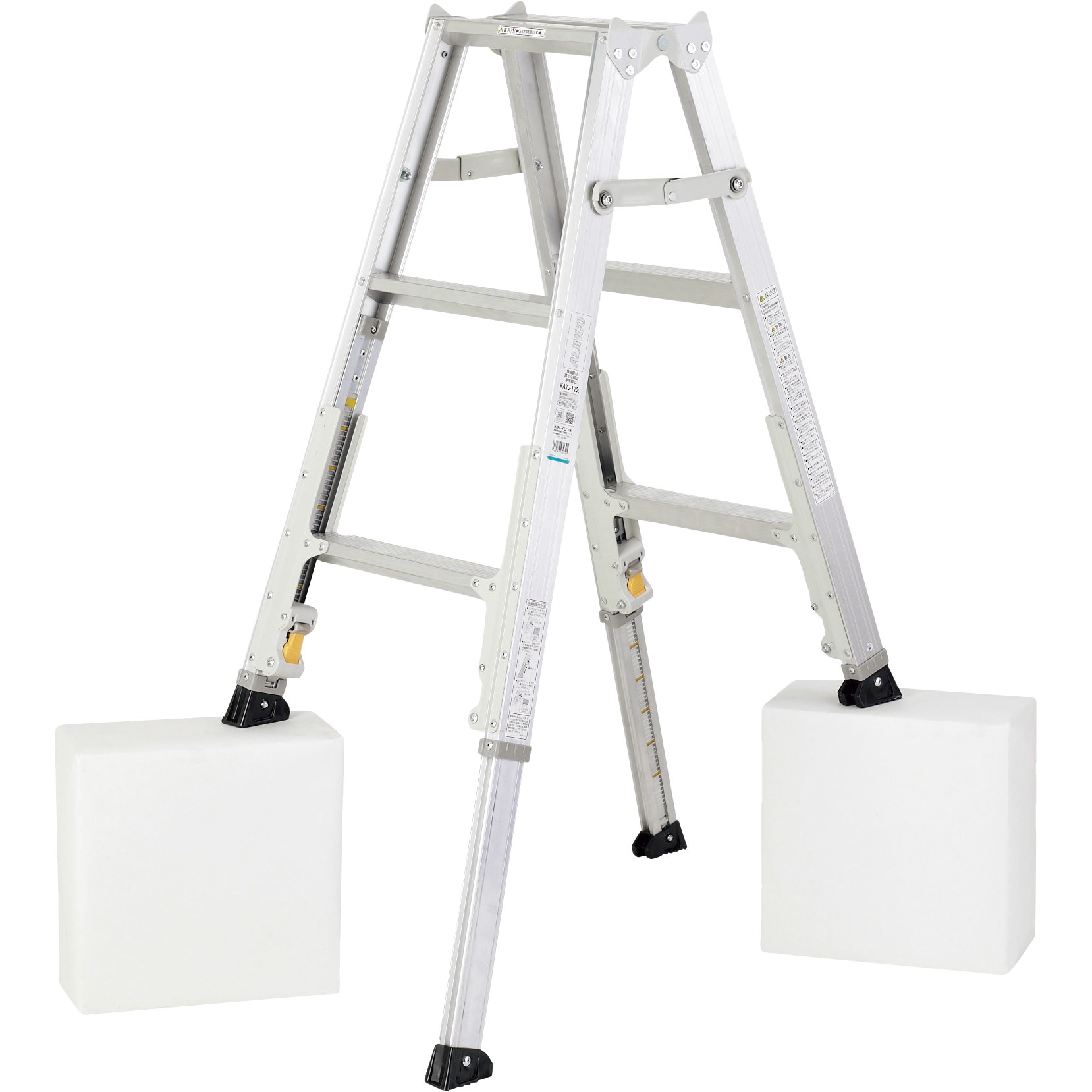 KARU120 軽量伸縮専用脚立KARU アルインコ 天板高さ0.82～1.11m踏ざん